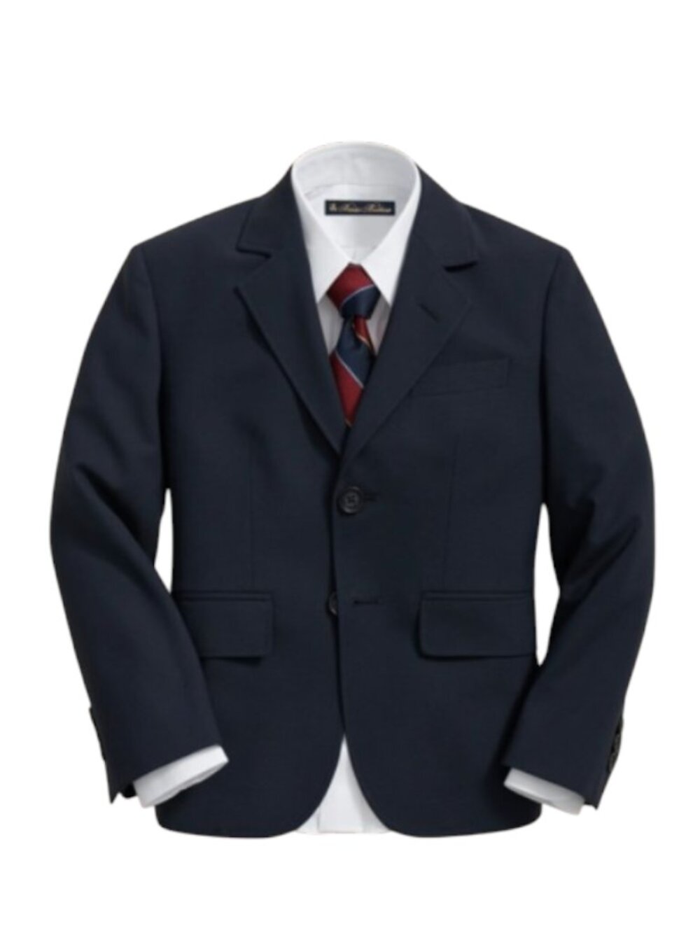 Brooks Brothers Two Button Wool Blazer Suit Jacket Boys 16 Navy Blue Lined Coat